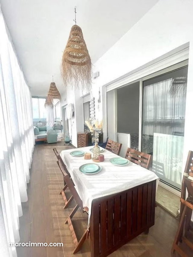 A Darbouaaza Appartement A Vendre Dans Une Résidence Avec Piscine Avec Accessoires Direct À La Mer Vue: — 3