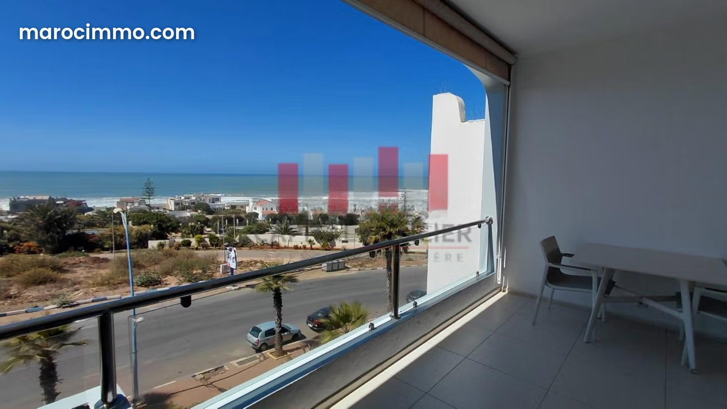Newly Built Oceanfront Apartment, Dar Bouazza, 110 sqm Furnished — Dar Bouazza