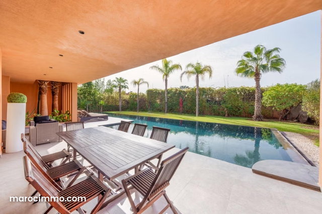 Marrakech – Villa de prestige au golf Amelkis avec piscine intérieure chauffée — 2