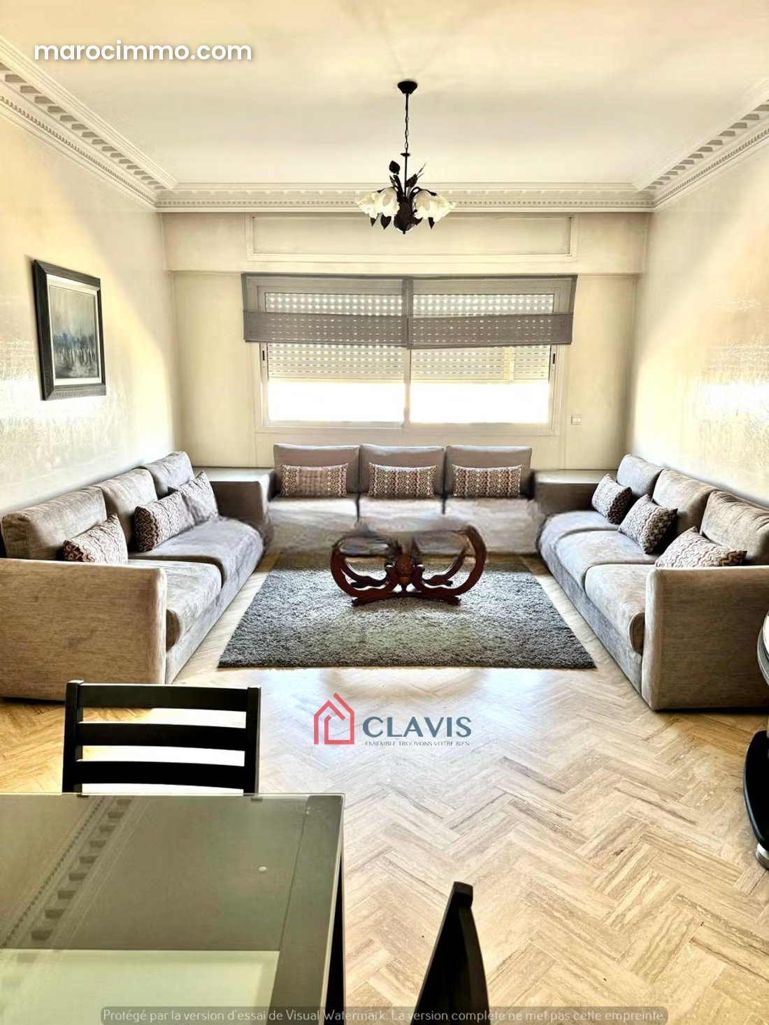 Furnished 90 m² Apartment with Terrace in Bourgogne, Casablanca — Casablanca