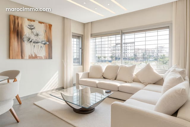 Location magnifique appartement meublé moderne neuf – 2 chambres à Racine, Casablanca — Casablanca