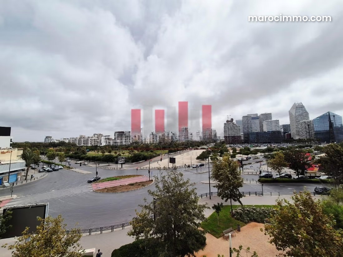 Appartement meublé 103 m², 2 chambres, terrasse et vue parc, CIL Casablanca — Casablanca
