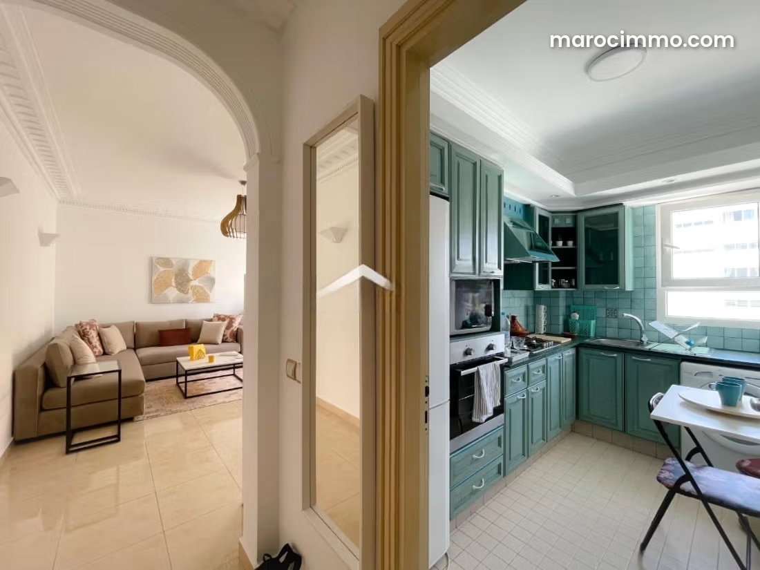Furnished apartment with terrace for rent in Gauthier, Casablanca — Casablanca