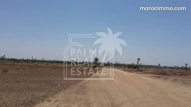 Vente terrain de 3 hectares sur route amezmiz a 10 minutes de marrakech avec projet autorise de 20 villa — 2