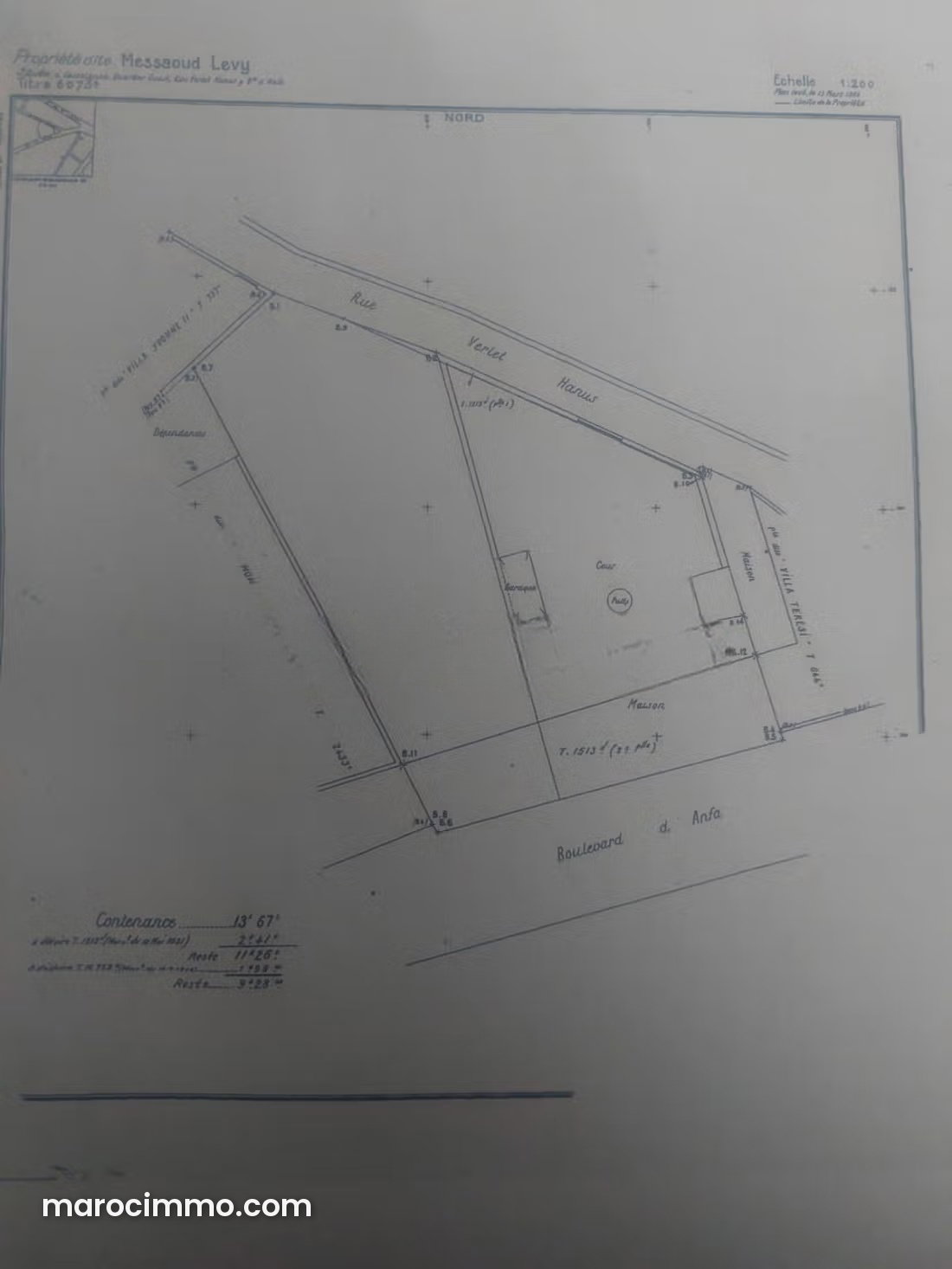 928 m² Plot in Gauthier, Casablanca, R+12 Zoning — Casablanca