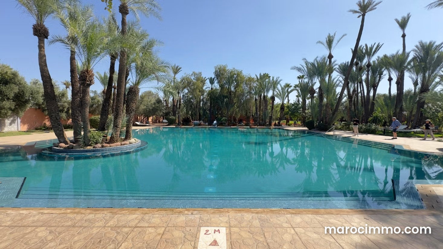 Duplex 278 m² meublé avec jardin et piscine, Palmeraie Marrakech — Marrakech