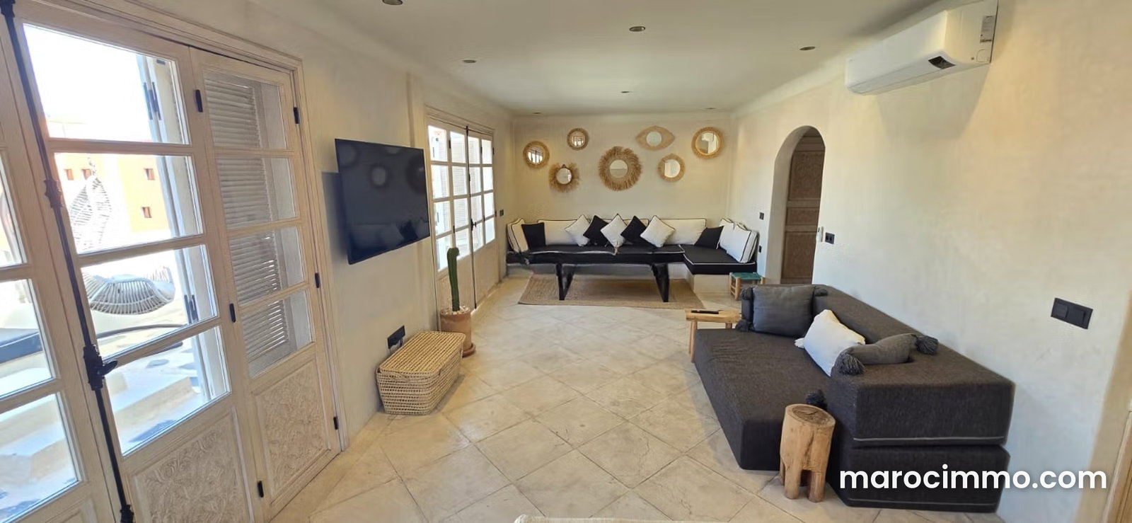 Appartement 2 chambres avec terrasse, Guéliz, Marrakech — Marrakech