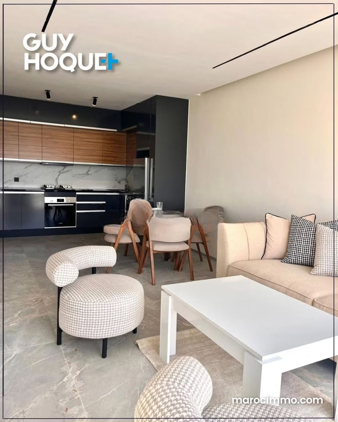 Furnished Apartment in Les Princesses, Casablanca, 50 m² with Garage — Casablanca