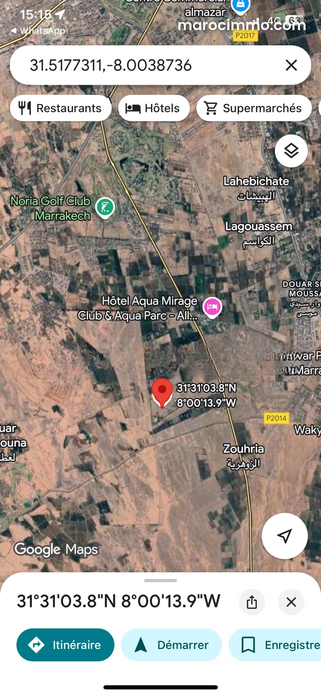 1-Hectare Plot with Tourism Permit, Tahanaoute Road, Marrakech — Marrakesh