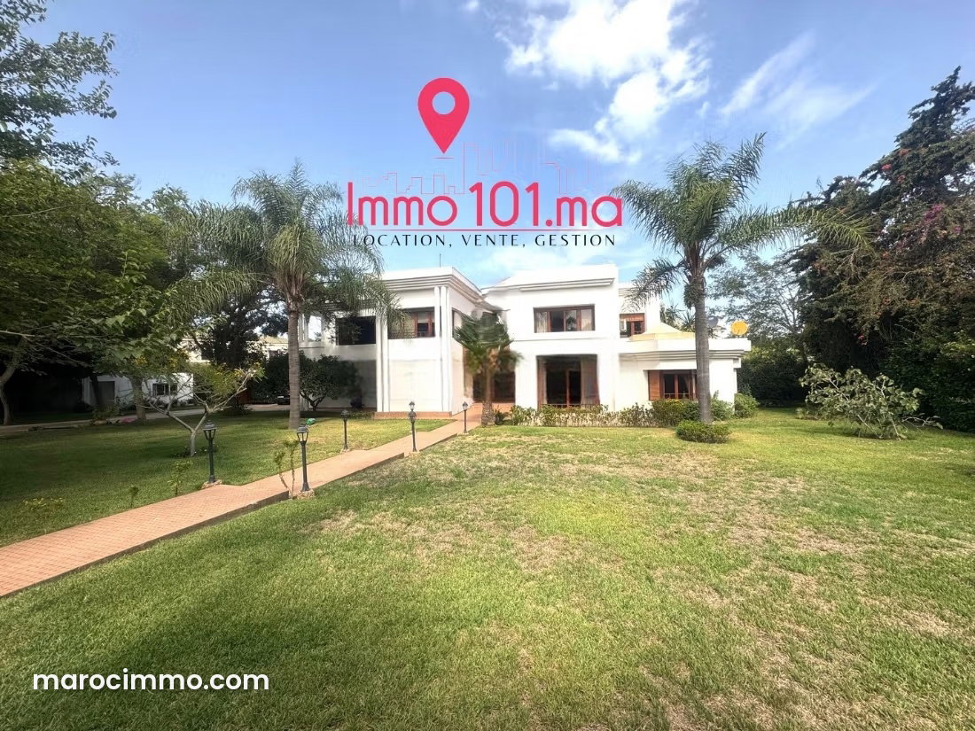 700 m² Furnished Villa with 2,000 m² Grounds, Ambassadors, Rabat — Rabat