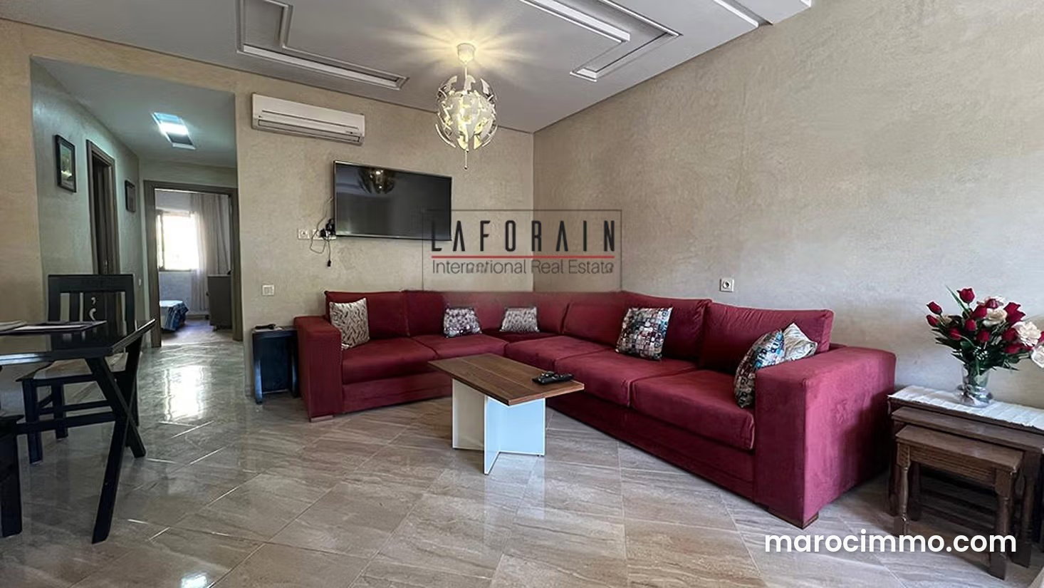 Furnished Apartment with Terrace and Swimming Pool for Rent in Marrakech — Marrakesh