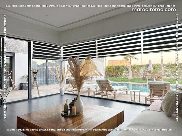 Villa meublée à vendre — Piscine chauffée 11x 6 m Route d’Ouarzazate Km 16, Marrakech — 5