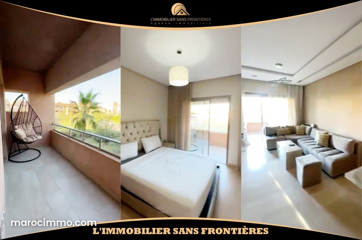 Furnished Apartment with Swimming Pool for Rent on Amezmiz Road, Marrakech — Marrakesh