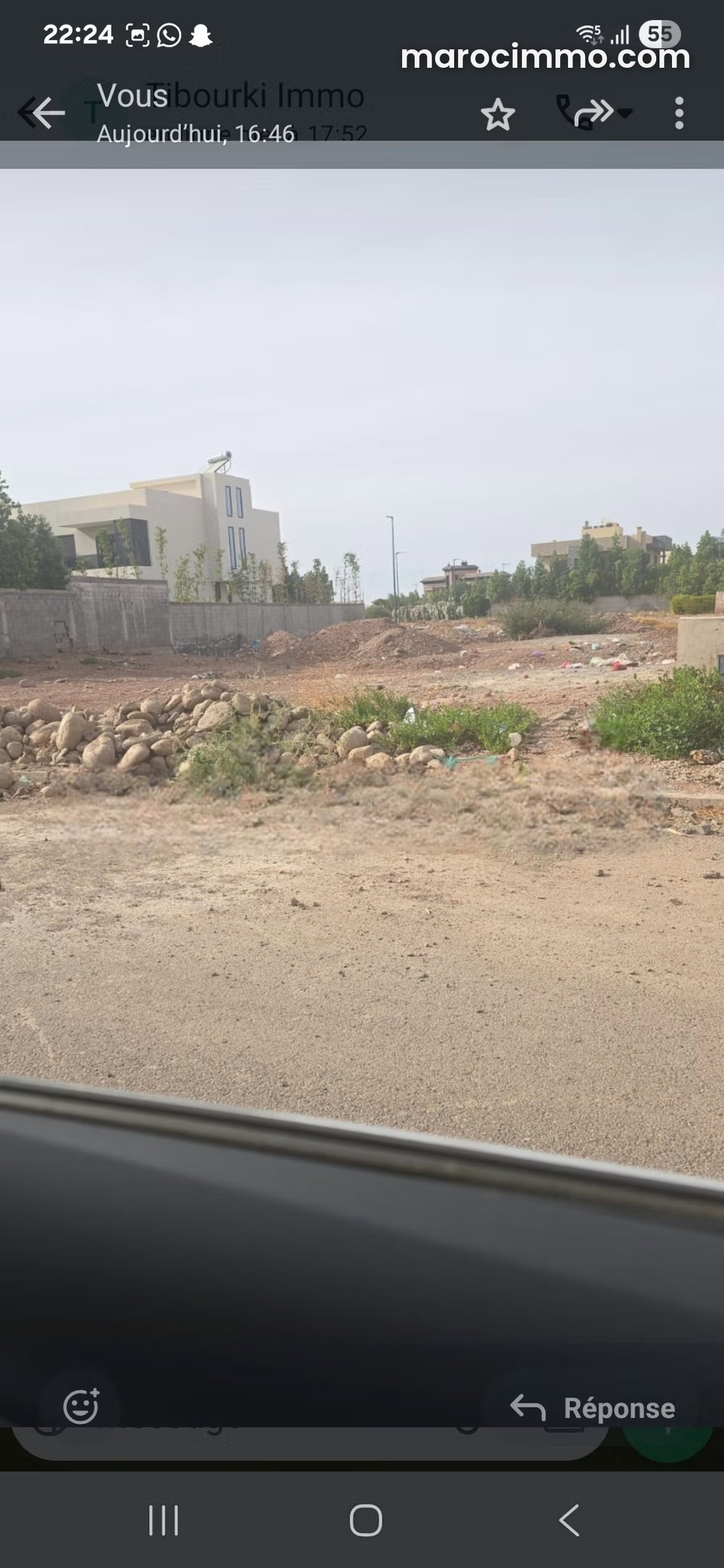 Terrain à vendre à Hay Targa – 670 m² au prix de 3 500 DHS/m²