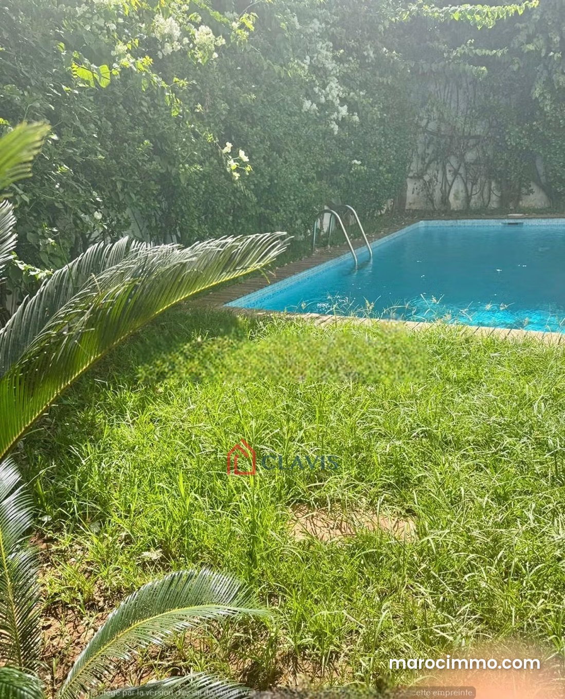 Villa à louer à Anfa, Casablanca, jardin et piscine — Casablanca