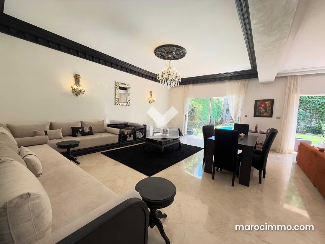 339 sqm Villa with Garden for Rent, Ain Diab, Casablanca — Casablanca