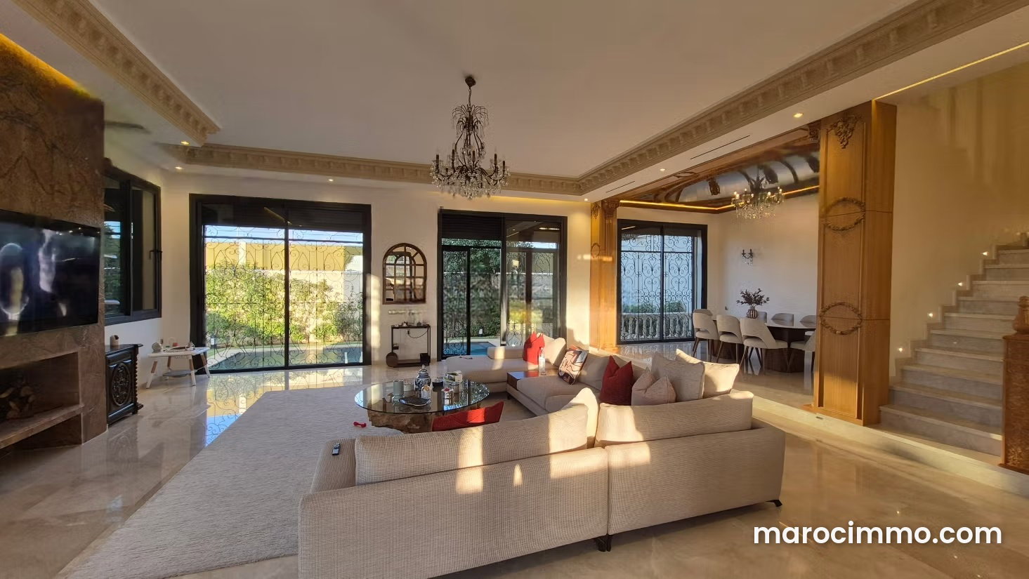 Villa 406 m² avec piscine et jardin, Nassim, Casablanca — Casablanca