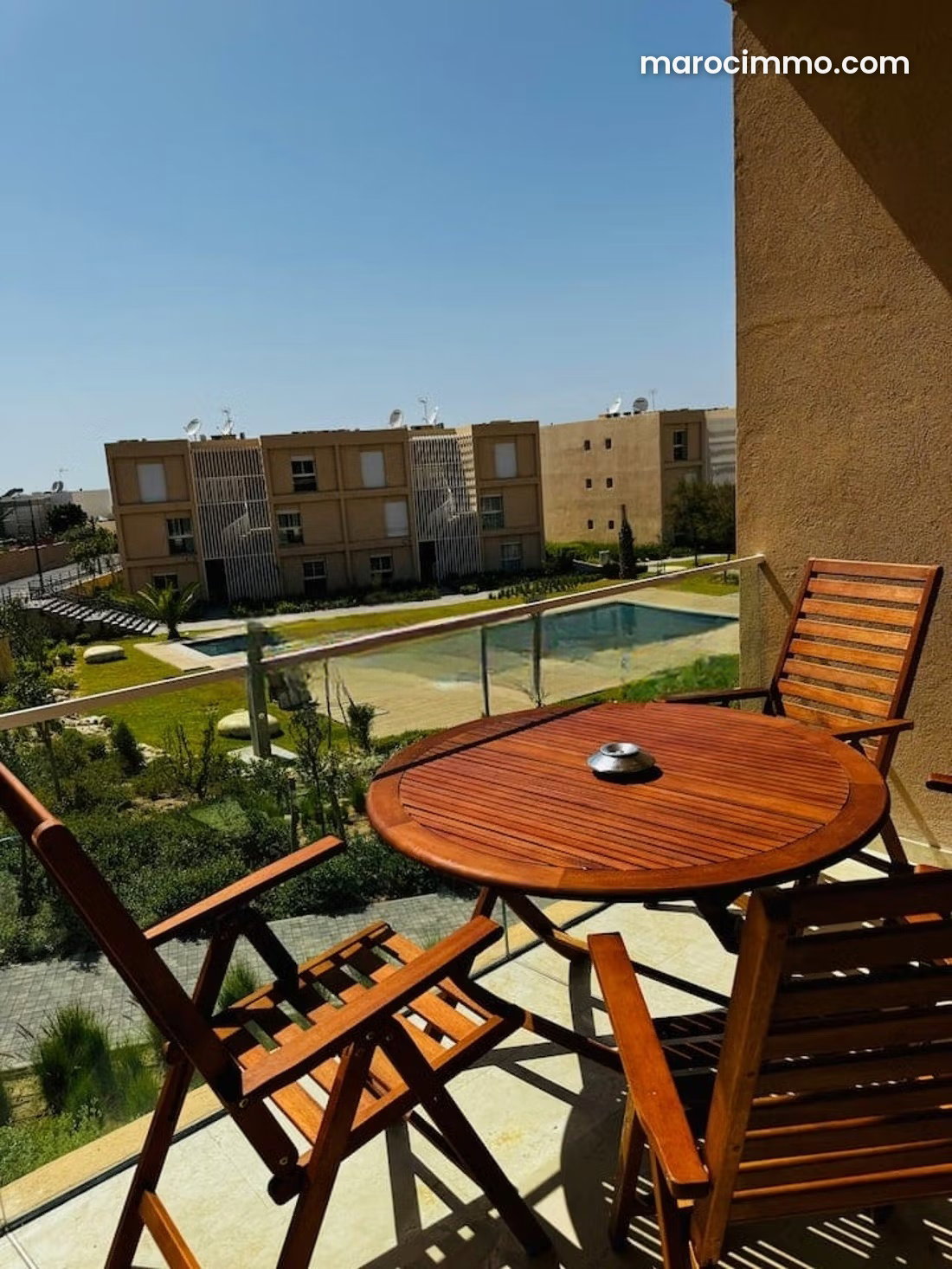 Duplex vue mer à Taghazout, 125 m², piscine et jardin privé — Taghazout