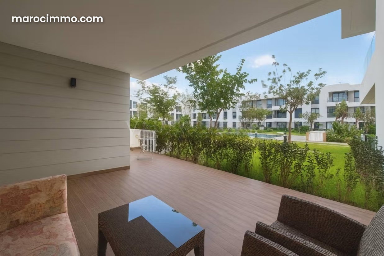 220 sqm Apartment with Garden and Pool, Ville Verte, Bouskoura — Bouskoura