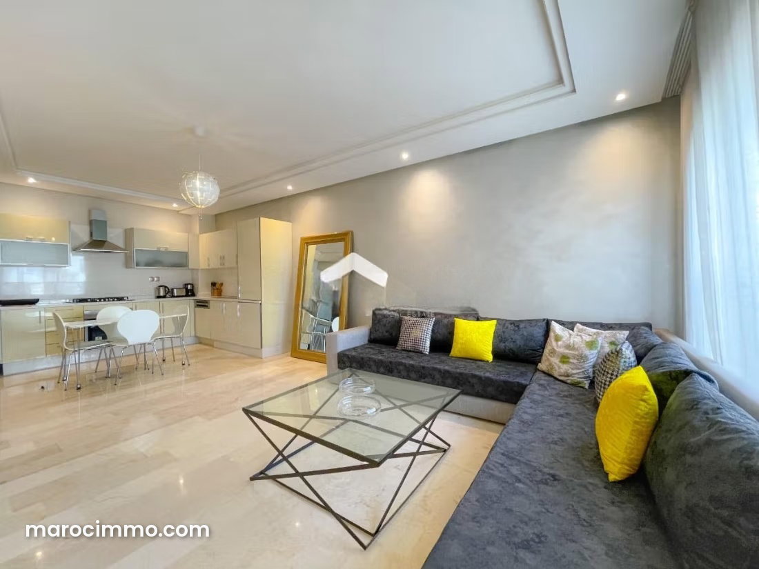 Furnished 60 m² Apartment for Rent in Racine, Casablanca — Casablanca