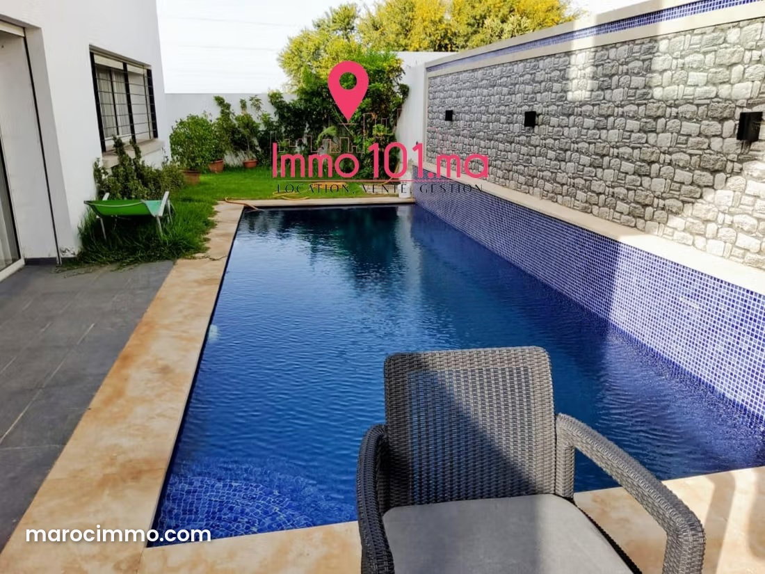 Furnished 4-bedroom villa with swimming pool for rent, El Menzeh — El Menzeh
