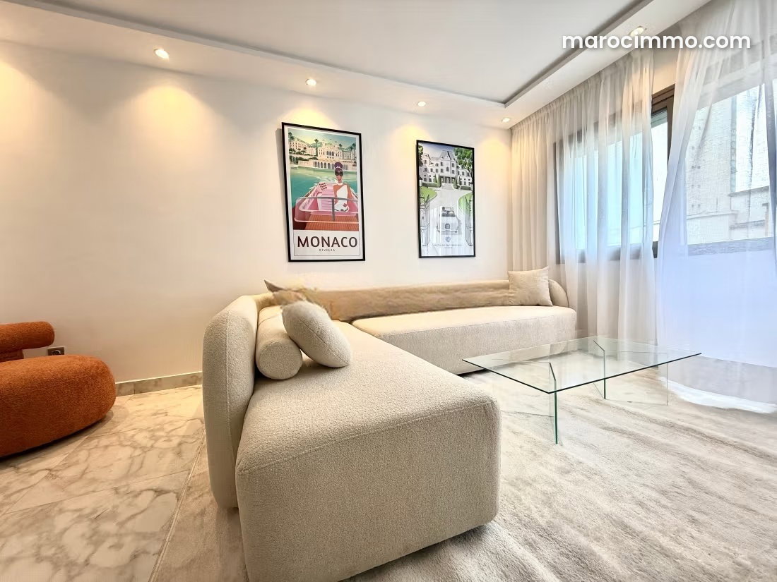 Furnished 50 m² Studio, Gauthier, Casablanca, For Rent — Casablanca
