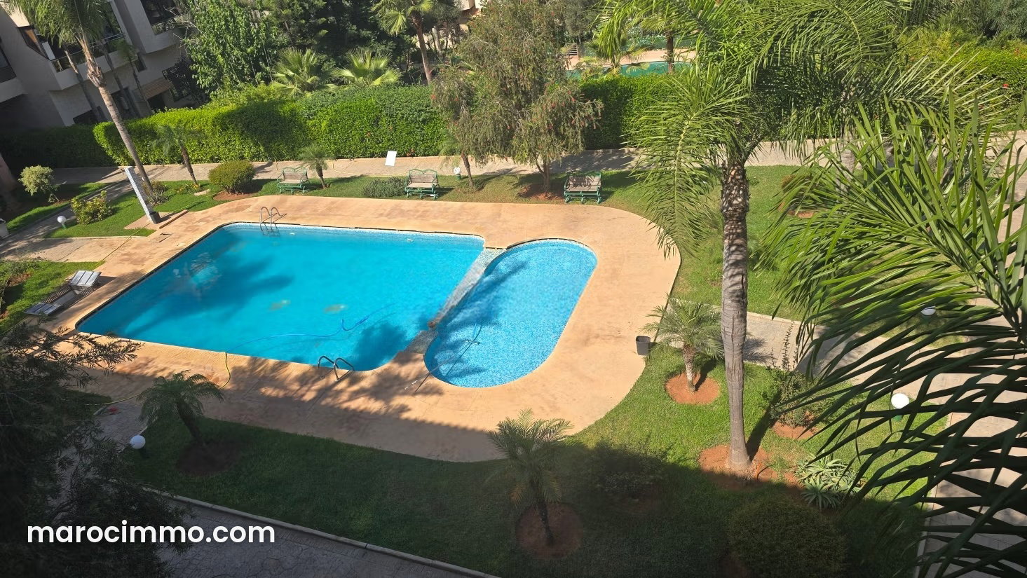 115 sqm Furnished Apartment with Pool, Harhoura, Temara — Temara