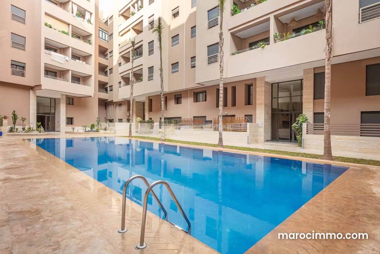 98 m² Apartment for Sale, Agdal, Marrakech, Terrace and Swimming Pool — Marrakesh