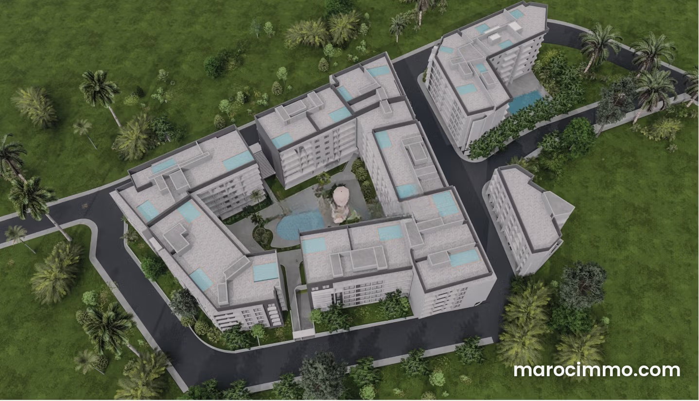 146 m² Apartment, 4 Bedrooms with Pool, Californie, Tangier — Tangier