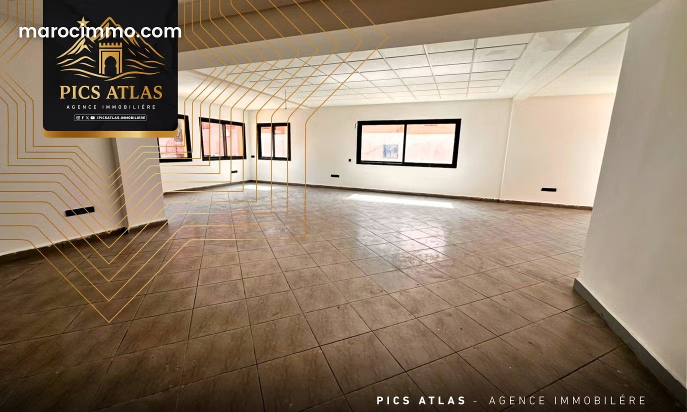 92 sqm office for rent, Gueliz, Marrakech, high-end building — Marrakesh