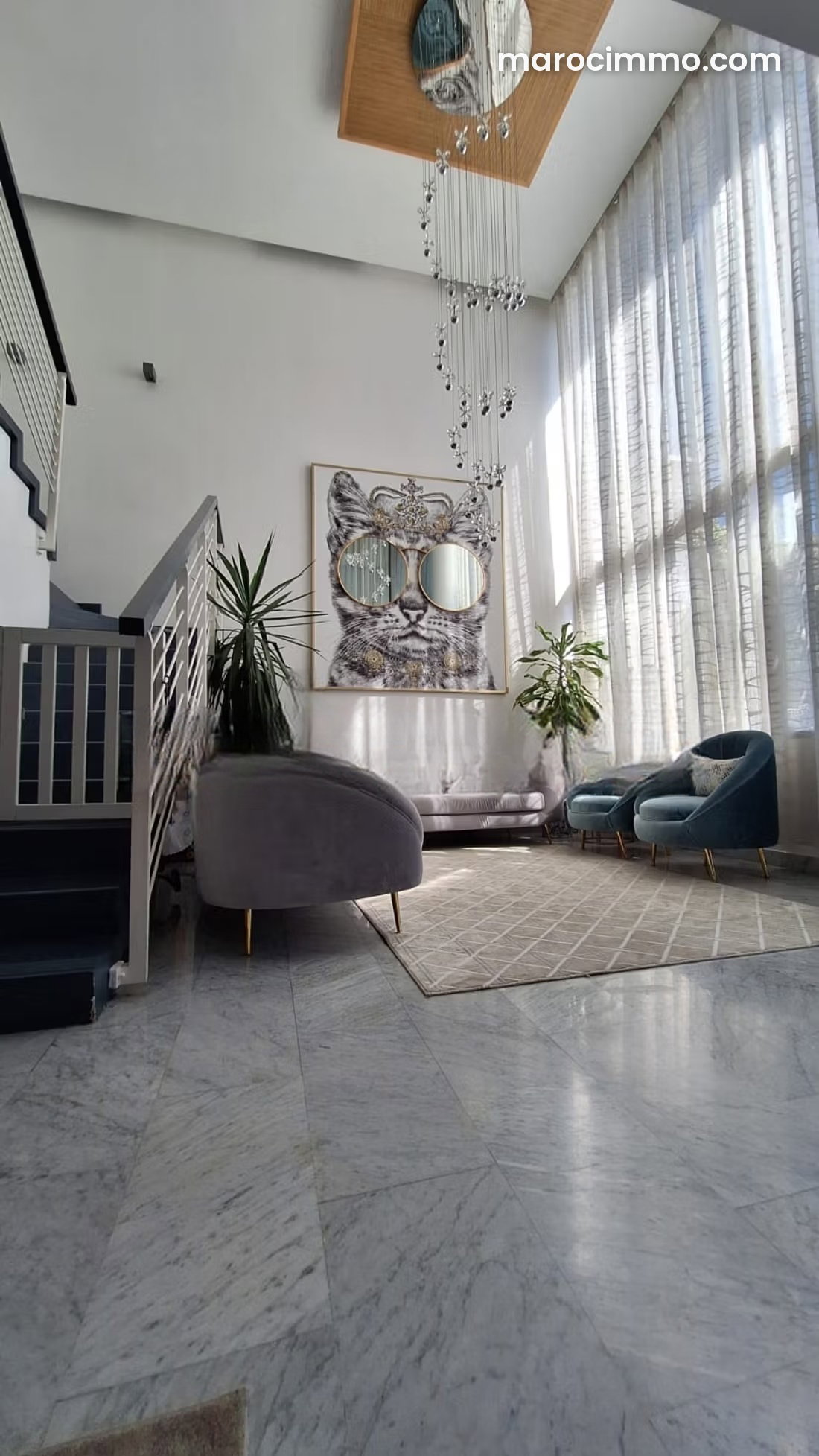 Appartement meublé avec jardin et piscine à Ville Verte Bouskoura — Bouskoura