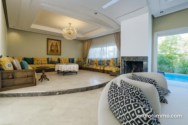 Vente charmante villa moderne 4chambres avec piscine à Dar Bouazza — 4