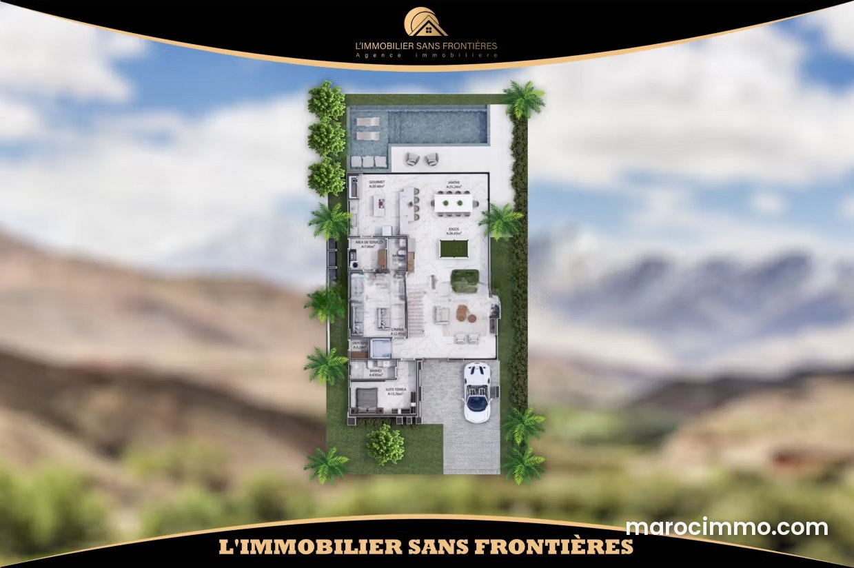 2,000 m² Villa-Zoned Plot for Sale on Route d’Amezmiz, Marrakech — Marrakesh