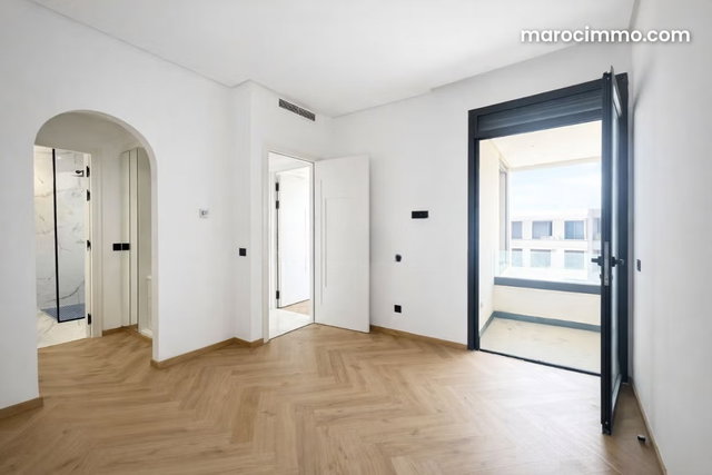 Location appartement neuf 3chambres avec balcon Ain Diab, Casablanca — 5