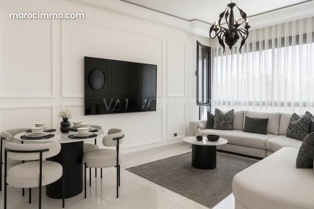 Location appartement 3chambres meublé moderne à Ain Diab, Casablanca — 2