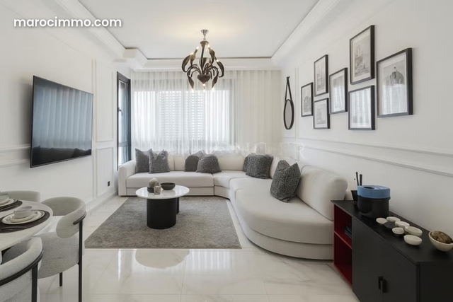 Location appartement 3chambres meublé moderne à Ain Diab, Casablanca — الدار البيضاء