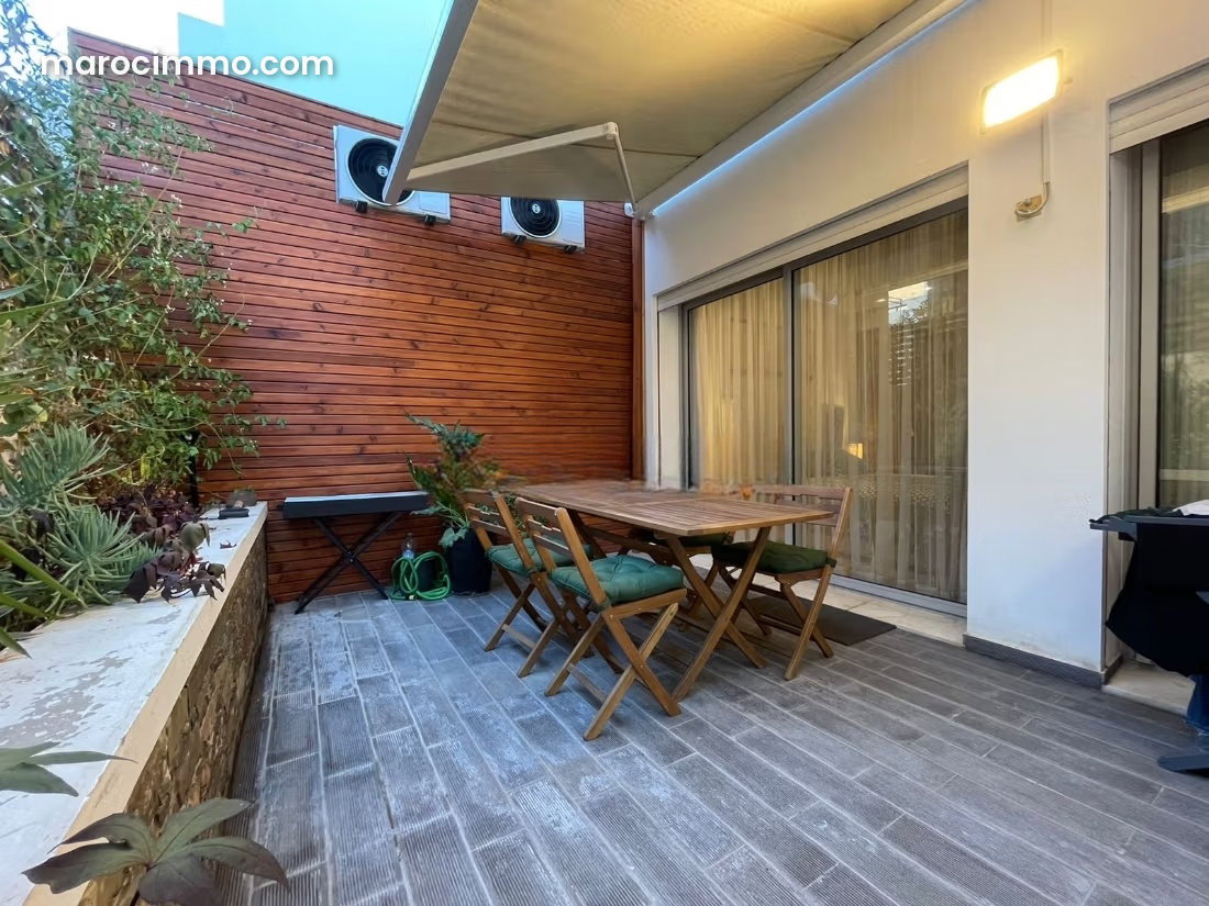Furnished apartment with terrace for rent in Ferme Bretone, Casablanca — Casablanca