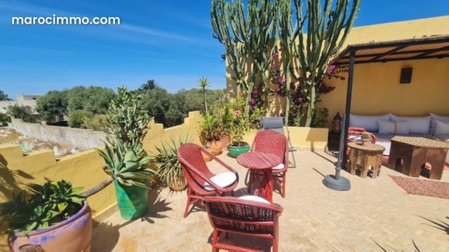 Riad a vendre à Marchan, patio lumineux et terrasse vue mer, Tanger — 3