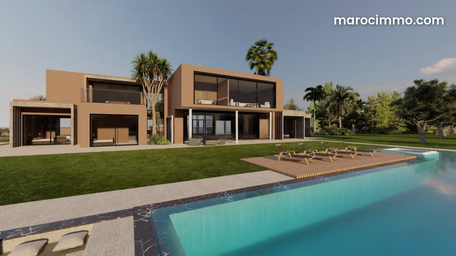 Villa 500 m² sur 3 hectares, vue montagne, Tamazouzte — Tamazouzte