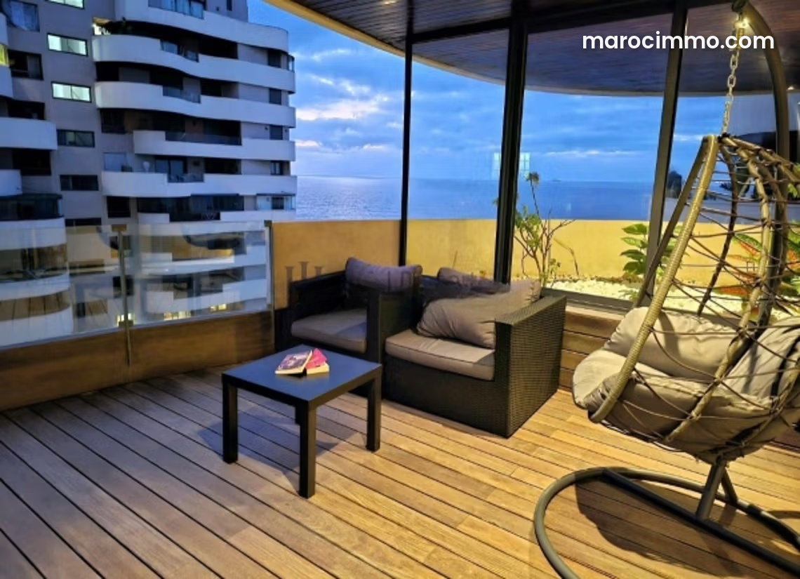 Appartement 260 m² meublé Marina Casablanca, vue mer et terrasse — Casablanca