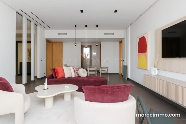 2-Bedroom Furnished Modern Apartment with Terrace for Rent at Anfaplace, Ain Diab — 4