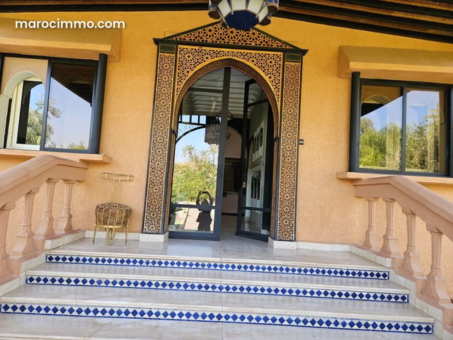 Vente d'un superbe riad à Route Amizmiz. Superficie 3160 m². Belle terrasse et jardin — 5