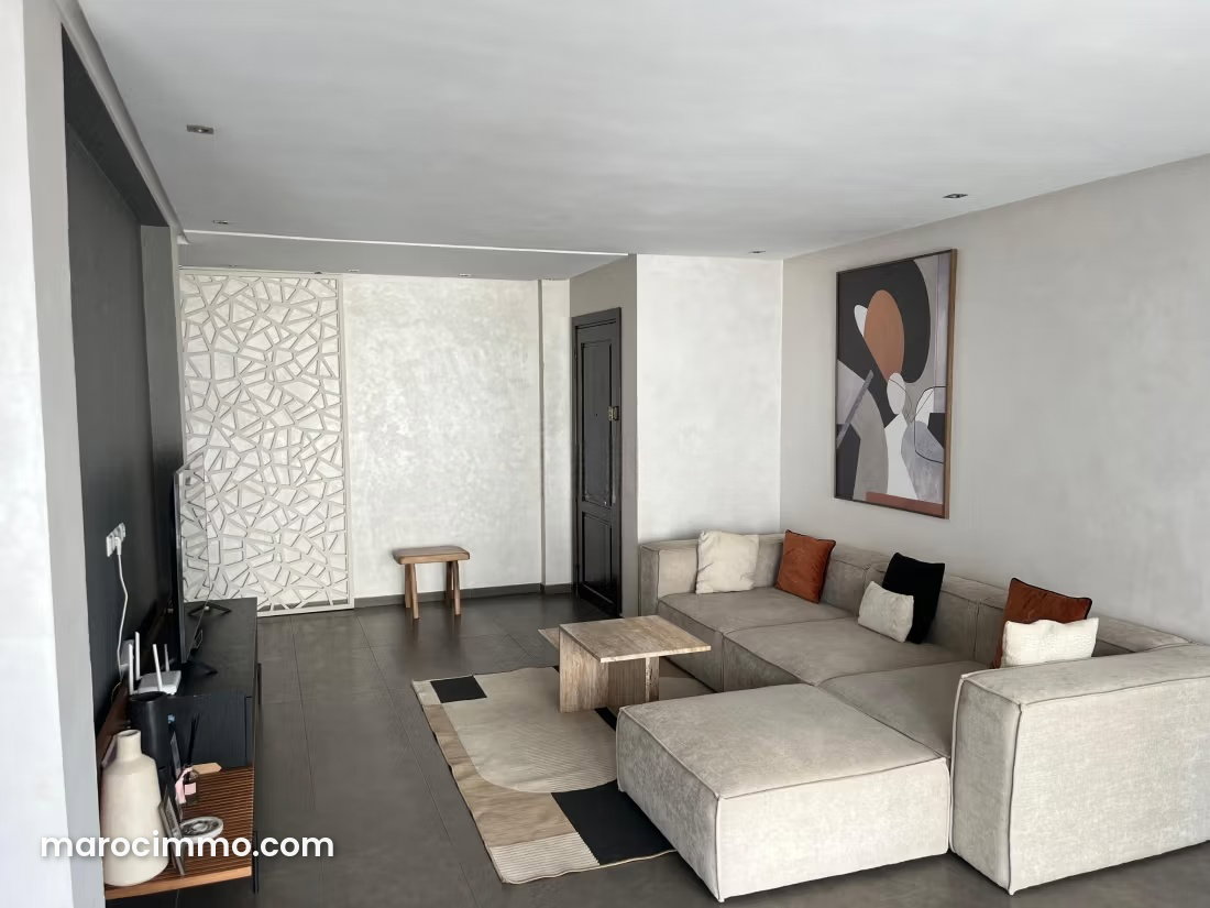 Furnished 126 sqm Apartment with Terrace, Racine, Casablanca — Casablanca