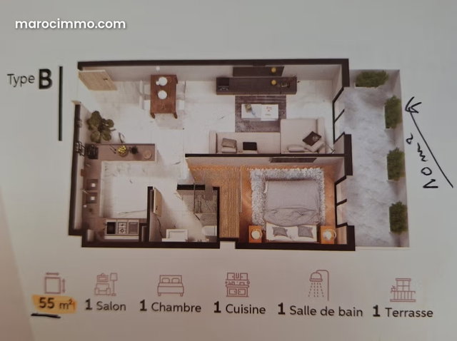 S. Studios/Appartements de standing à vendre à Tanger — 5