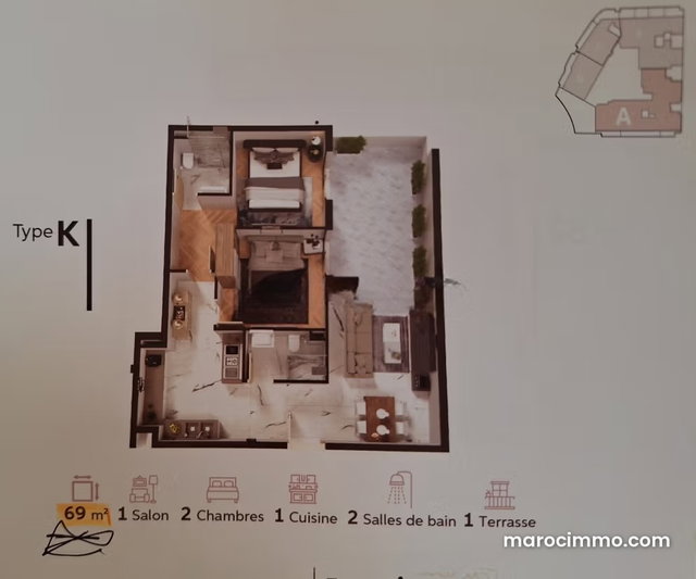 S. Studios/Appartements de standing à vendre à Tanger — 4
