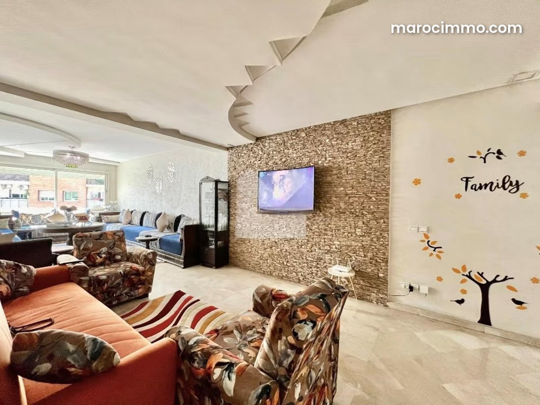 Furnished 3-Bedroom Apartment, 140 sqm, Val Fleuri, Casablanca — Casablanca
