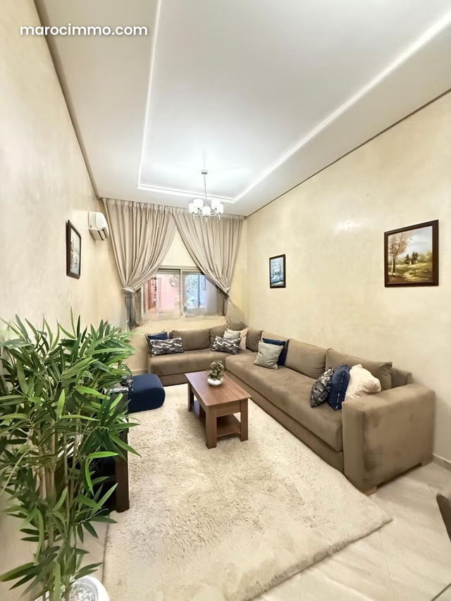 À Vendre: Bel appartement meublé – Rez de jardin à Jnane Aourad 73 m² — Marrakech