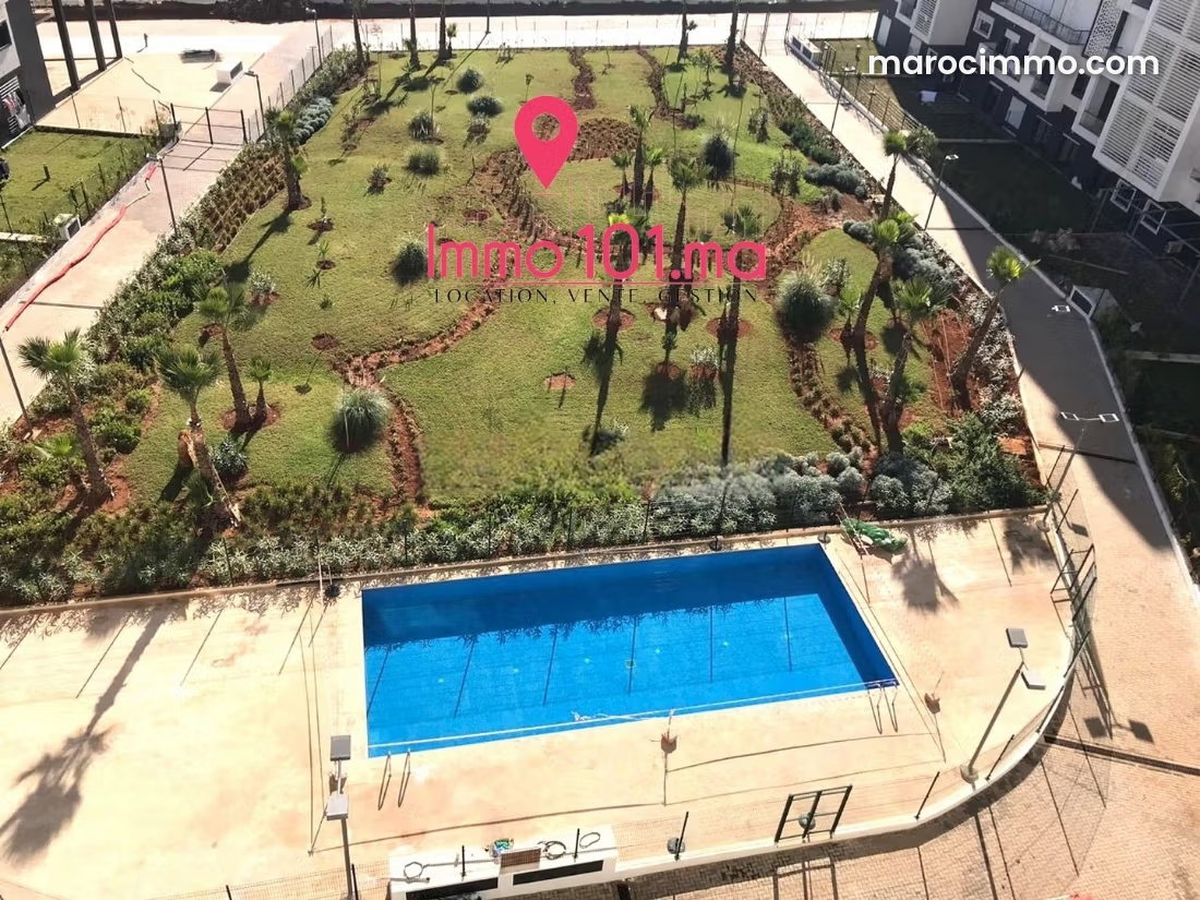 Furnished 100 m² apartment for rent in Riyad, Rabat — Rabat