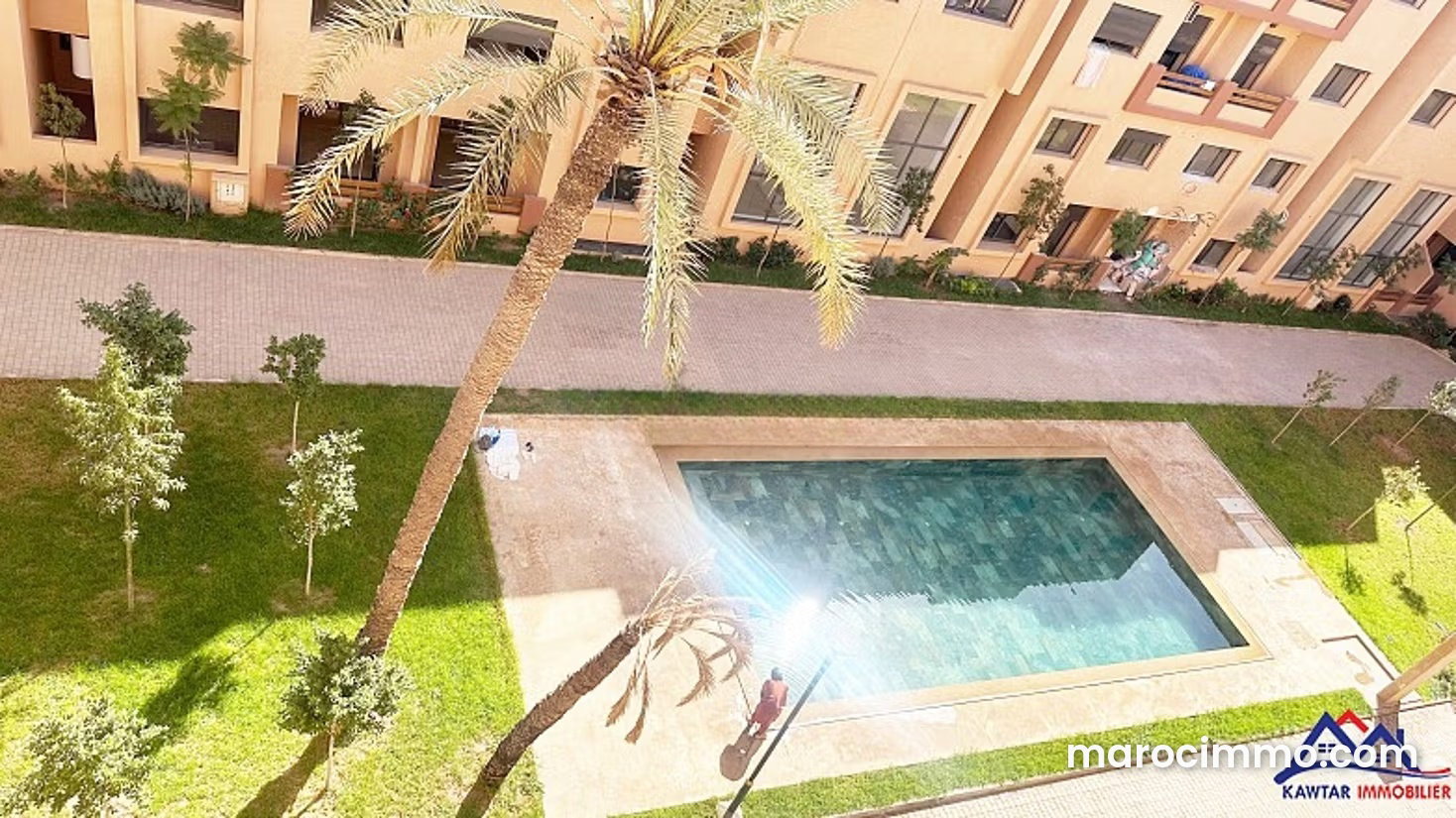 شقة مريحة مع مسبح للكراء بحي السملالية في مراكش — مراكش