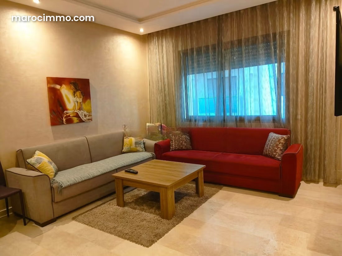 Furnished Apartment with Terrace for Rent in Maarif, Casablanca — Casablanca